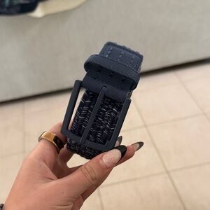 Stylish Navy Woven Belt